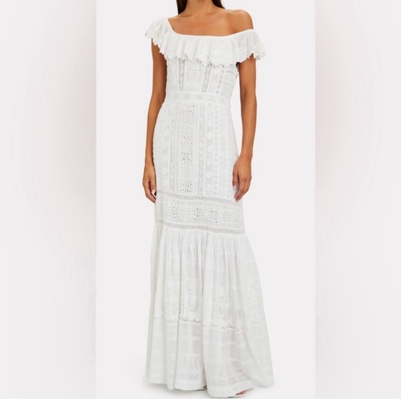 Loveshackfancy Niko Ruffled Eyelet Maxi Dress size 4 - Picture 5 of 11